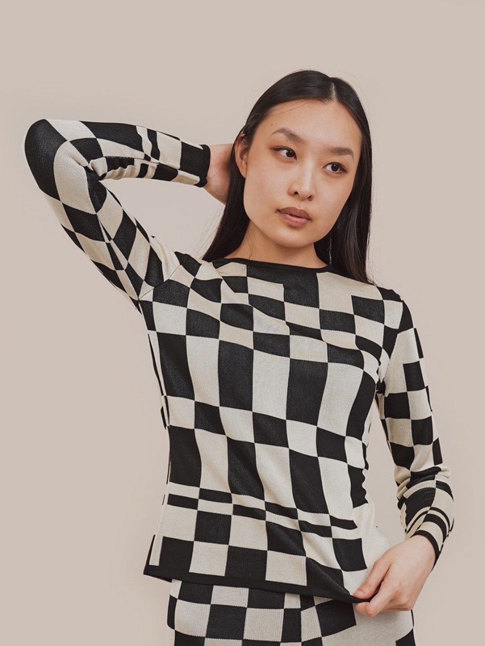Paloma Wool El Valle Pullover - Black & Cream